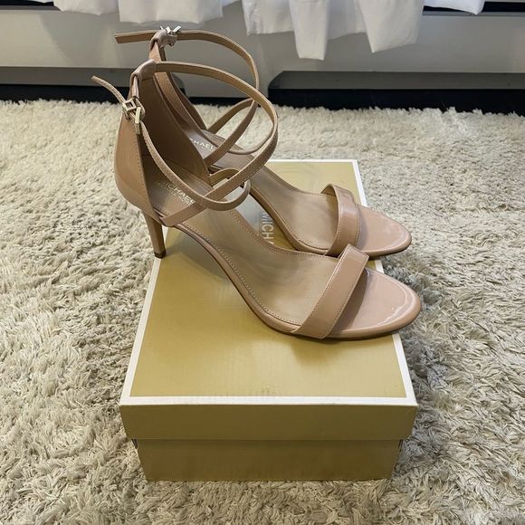 Michael Kors Ava Strappy Sandal Size 10 Blush - Picture 3 of 12